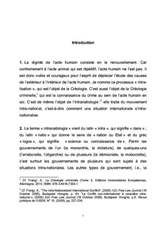 L'Intranatiologie (Tome I)