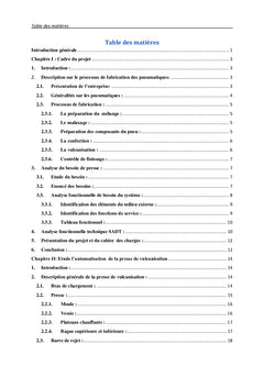 Etude de l'automatisation et supervision d'une presse de vulcanisation
