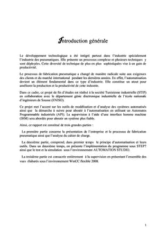 Etude de l'automatisation et supervision d'une presse de vulcanisation