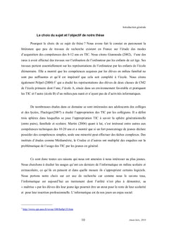 Les TIC dans l'enseignement du premier degré en France