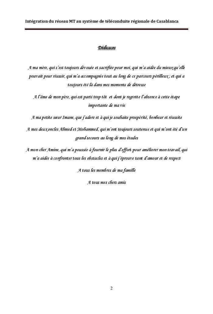 Intégration du réseau MT au système de téléconduite