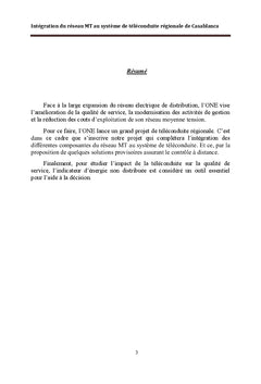 Intégration du réseau MT au système de téléconduite