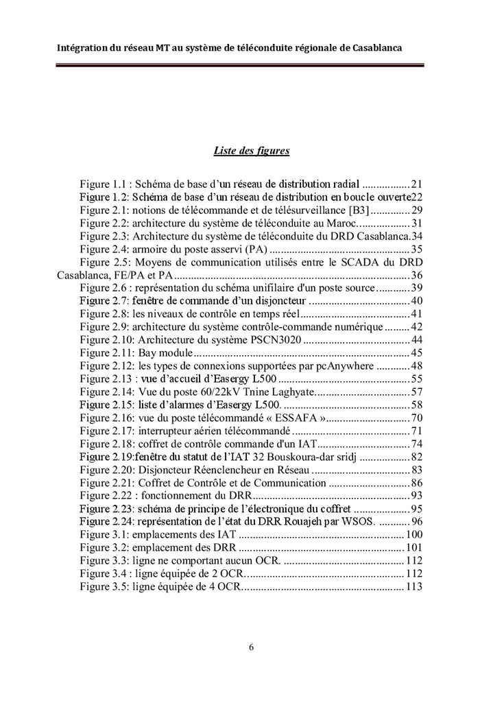 Intégration du réseau MT au système de téléconduite
