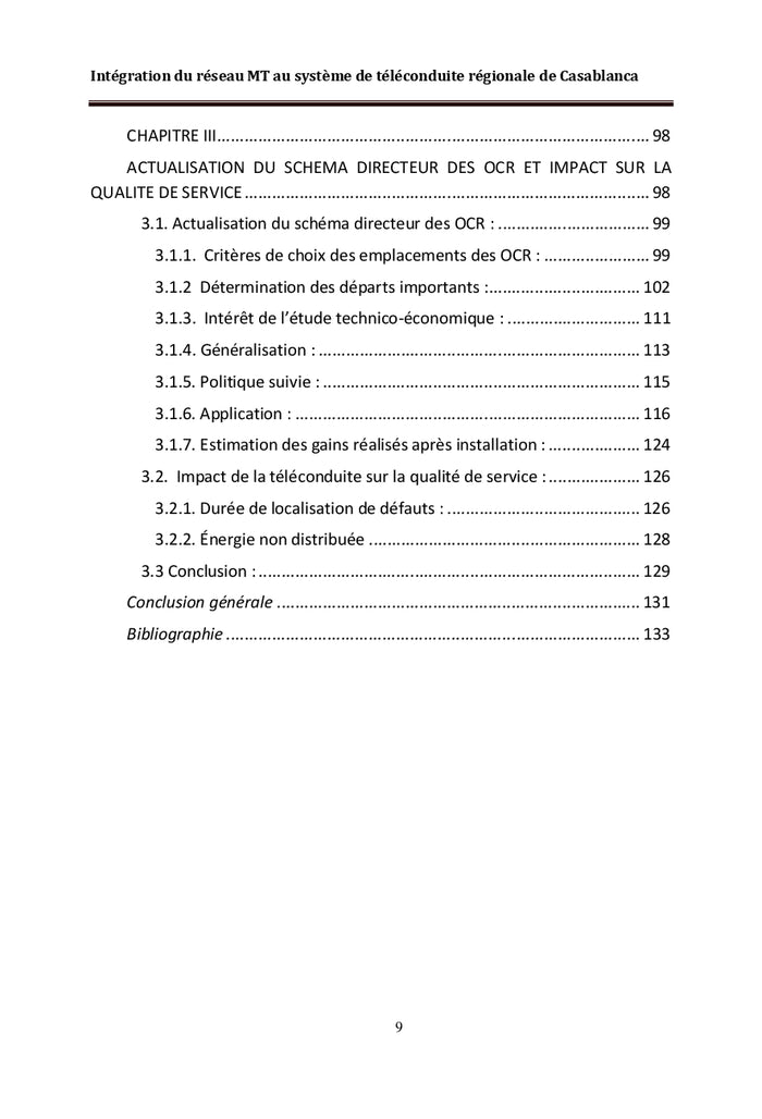 Intégration du réseau MT au système de téléconduite