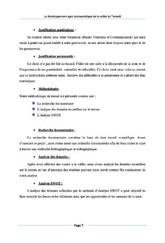 Le developpement agro-ecotouristique de la vallee de Tarsselt-Maroc