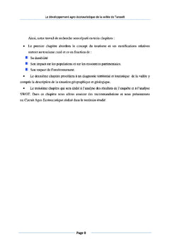 Le developpement agro-ecotouristique de la vallee de Tarsselt-Maroc