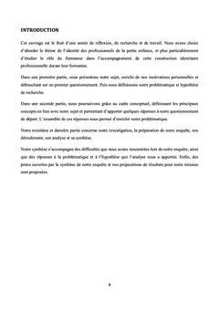 L'identite des professionnels de la petite enfance