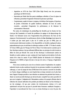 Les fours à arc électrique