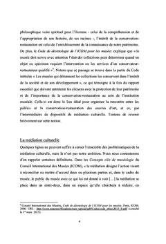 L'apport des TIC dans la mediation de la conservation-restauration