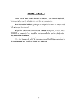 IMF et insertion socioeconomique du genre en milieu rural