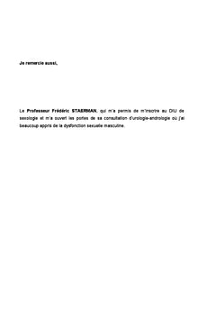 Ameliorer la prise en charge des dysfonctions sexuelles