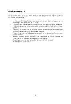 Etude des effets territoriaux de la transjurane (a16)