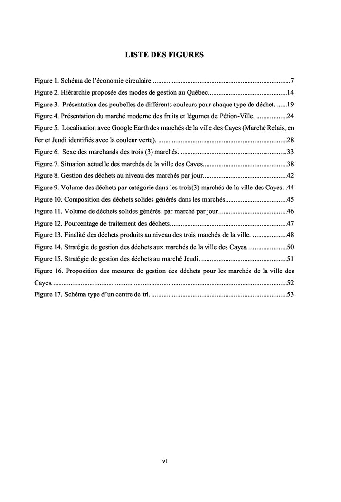 Proposition des stratégies de gestion des déchets générés