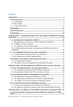Gestion locale des risques d'inondations à Manille