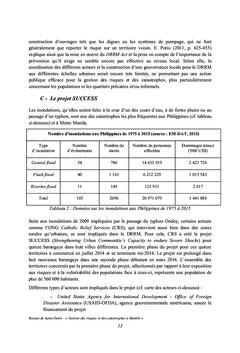 Gestion locale des risques d'inondations à Manille