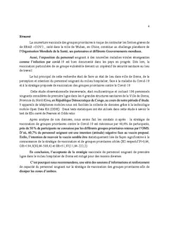 Stratégie vaccinale des groupes prioritaires contre le coronavirus