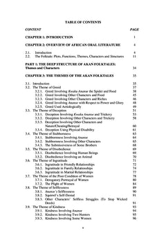 Deep and Surface Structures of Akan Folktales