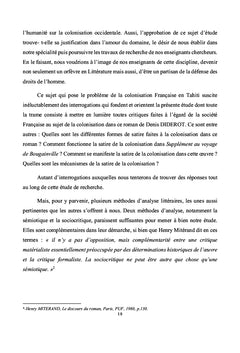 La satire de la colonisation