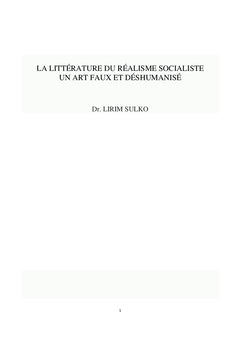 La littérature du réalisme socialiste