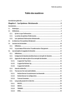 systemes decisionnels et modelistation multidimensionnelle