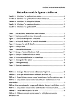 systemes decisionnels et modelistation multidimensionnelle