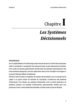 systemes decisionnels et modelistation multidimensionnelle