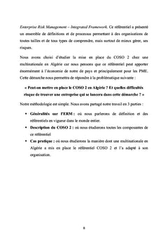 L'enterprise Risk Management et sa mise en place