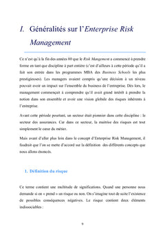 L'enterprise Risk Management et sa mise en place
