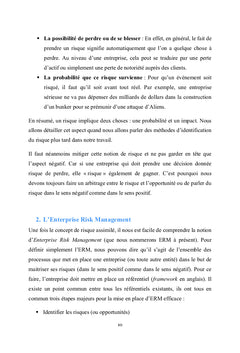 L'enterprise Risk Management et sa mise en place