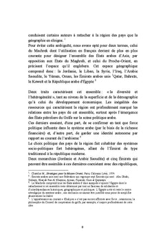 Etudes des rapports inter-arabes: le Maroc et l'Orient arabe
