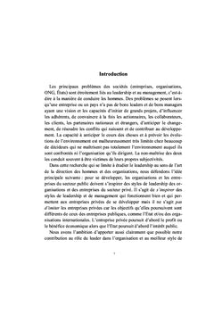 Le rôle du leader dans l'organisation