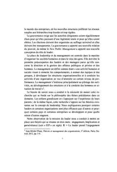 Le rôle du leader dans l'organisation