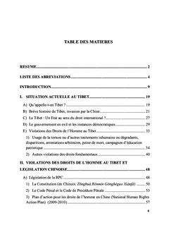 Violations des Droits de l'Homme au Tibet
