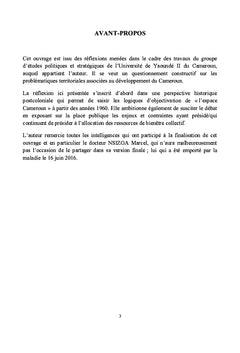 Leadership politique et aménagement du territoire au Cameroun