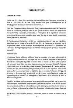 Leadership politique et aménagement du territoire au Cameroun