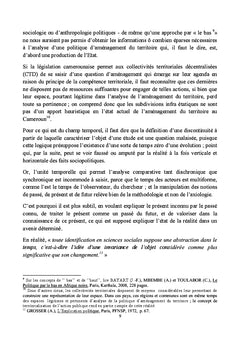 Leadership politique et aménagement du territoire au Cameroun