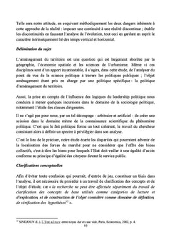 Leadership politique et aménagement du territoire au Cameroun