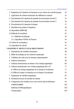 Instabilite hydrodynamique/thermique en presence d'un champ magnetique