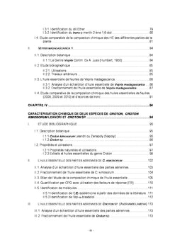 Production et analyse d'huiles essentielles de Madagascar par RMN 13C