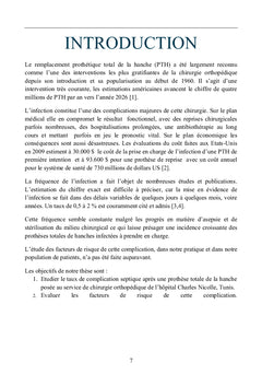 Quels patients risquent plus que d'autres l'infection après PTH
