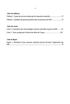 Application des paiements des services environnementaux en RD Congo