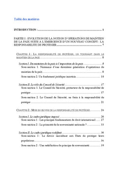 Conflits armes internes et responsabilite de proteger