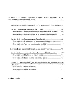 Conflits armes internes et responsabilite de proteger