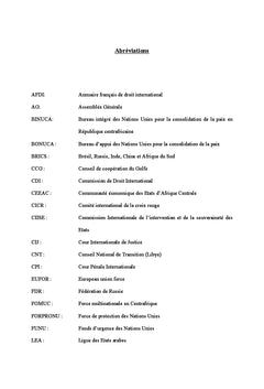 Conflits armes internes et responsabilite de proteger