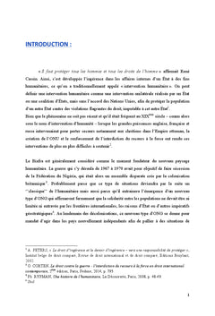 Conflits armes internes et responsabilite de proteger