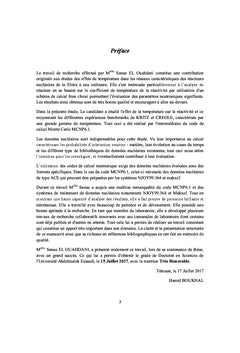 Analyse de quelques benchmarks experimentaux à eau légère