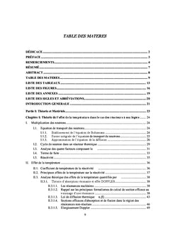 Analyse de quelques benchmarks experimentaux à eau légère