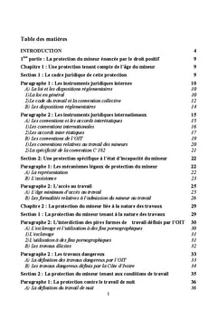 Le Regime juridique du travail des mineurs en cote d'Ivoire