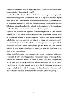 Le Regime juridique du travail des mineurs en cote d'Ivoire