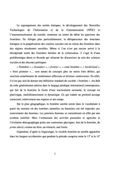 Frontière entre le Cameroun et le Tchad en Afrique centrale